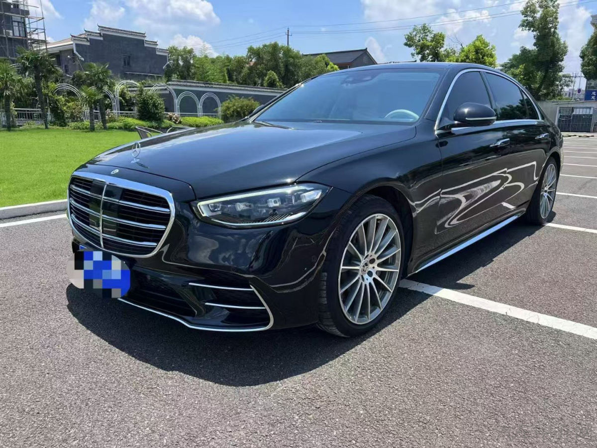 奔驰S级 S450L [进口] 2022款 3.0T 自动 汽油 墨规版平行进口价格0万 