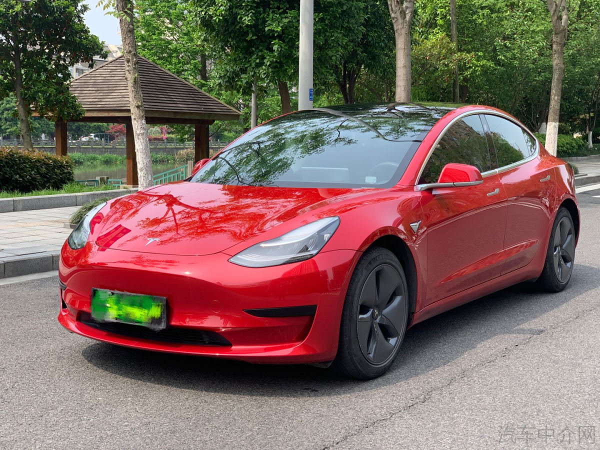特斯拉MODEL 3 2020款 自动 改款长续航后轮驱动版 纯电动价格0万 
